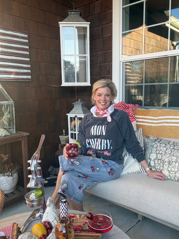 Amie Culotte X Cherry left leg/styled