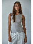 Knit Ribbed Round Neck Tank
