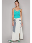 Melonie Waist Tie Cargo Pocket Skirt front model