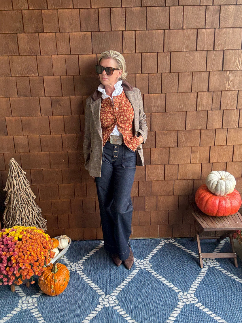 Piper Herringbone Blazer front