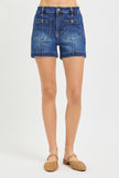 High Rise Patch Pocket Shorts front 2