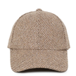 Tweed Baseball Cap - Brown