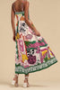 PRINTED SLEEVELESS STRAP DRESS