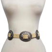  Genuine Suede Concho Belt sand on form