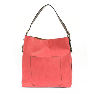 Joy Hobo 2 In 1 Handbag Azalea Pink / Coffee Handle