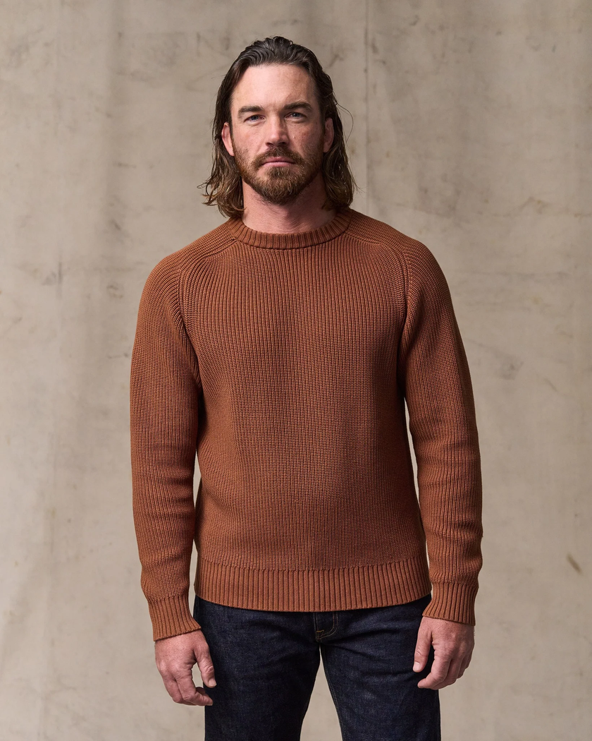 Filson Vintage Cotton Crewneck Sweater rust