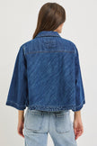 Flowy Cropped Jacket, dark-back