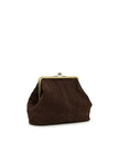 Vivienne Frame Crossbody - Suede Leather Chocolate