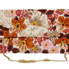 Beaded Fall Flower Clutch Bag Ivory Multi