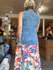 Mindy Round Neck Denim Vest