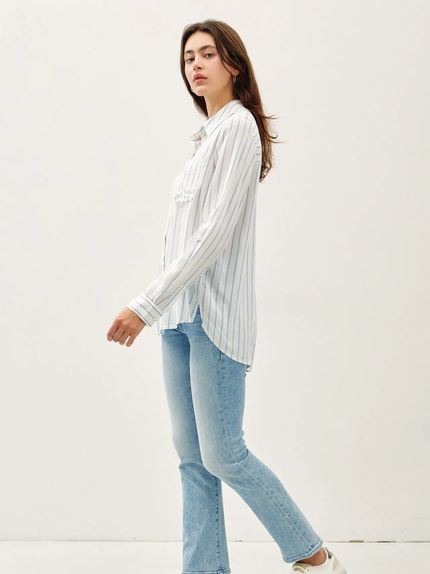 Sally Striped LS Button Up