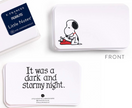 LIMITED - Little Notes Boxed Set of 55 Mini Note Cards, snoopy typing-front and back