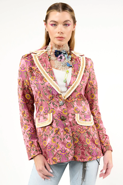 Renaissance Silk Jacquard Blazer front