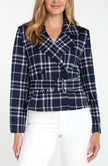 Cropped Trench Jacket with Belt
