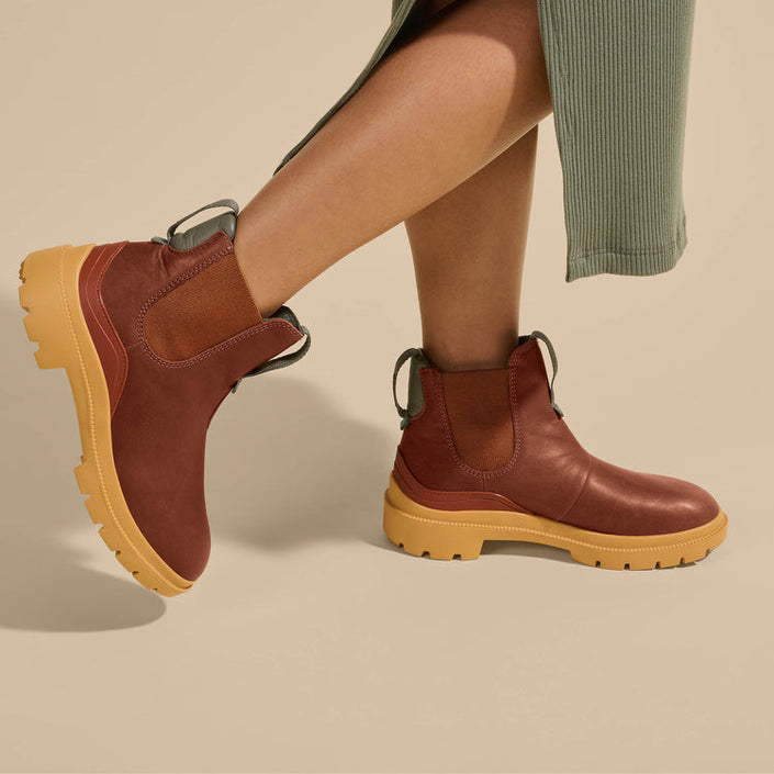 Hehi Women’s Waterproof Chelsea Boots fox side