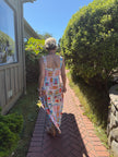 PRINTED SLEEVELESS SLIM FIT BEACH DRESS