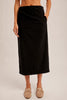 Brushed Textured Midi Skirt