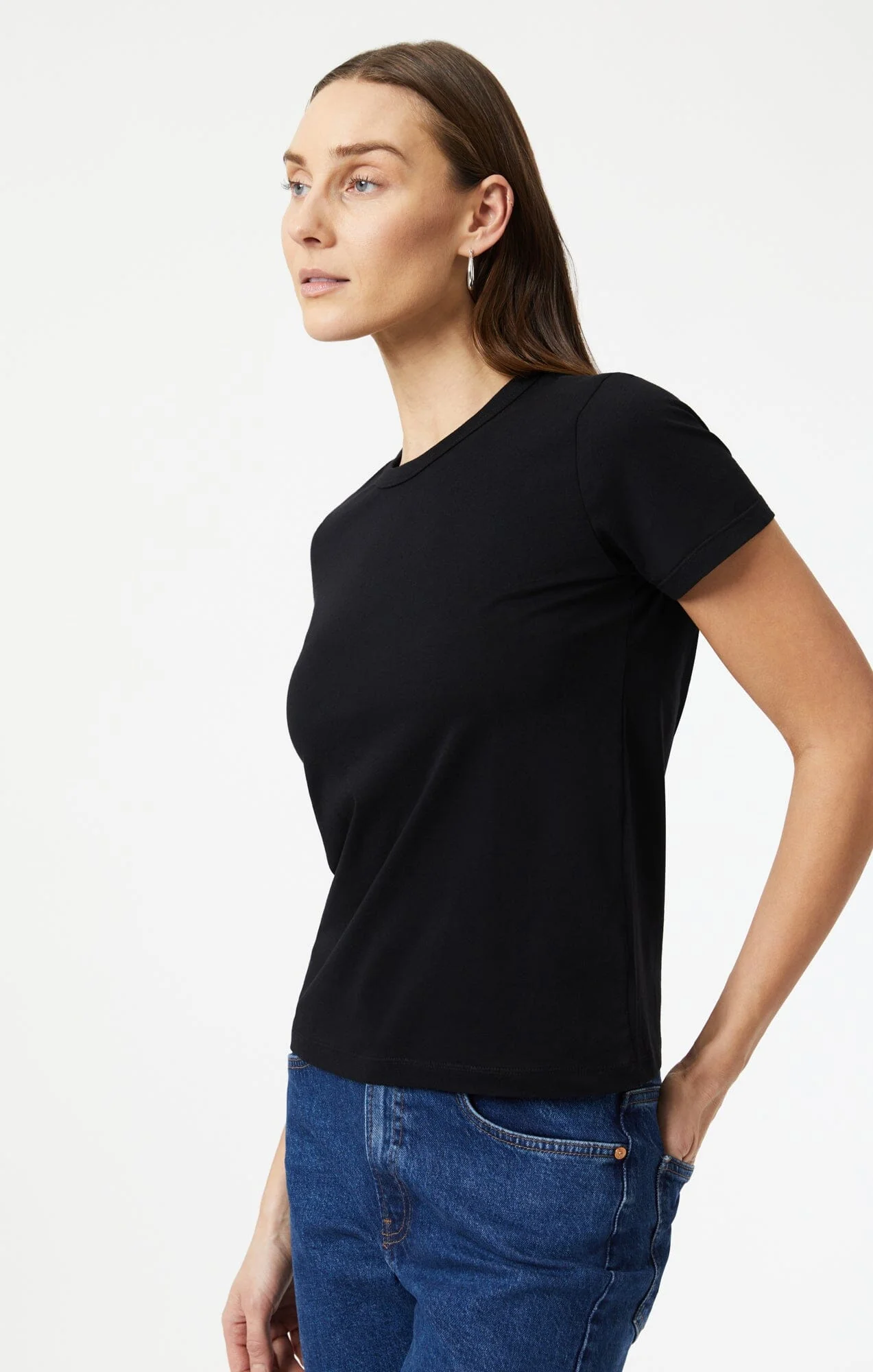 Janet Basic SS Crew T-Shirt side