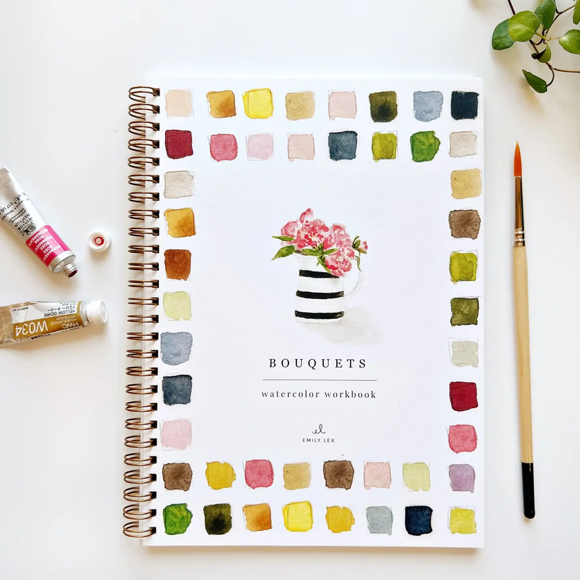 Water Color WorkBook Bouquets