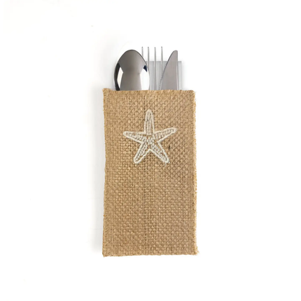  Silverware Pouch - Set Of 8 Starfish