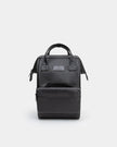Cascade Backpack Compact Black Leatherlite