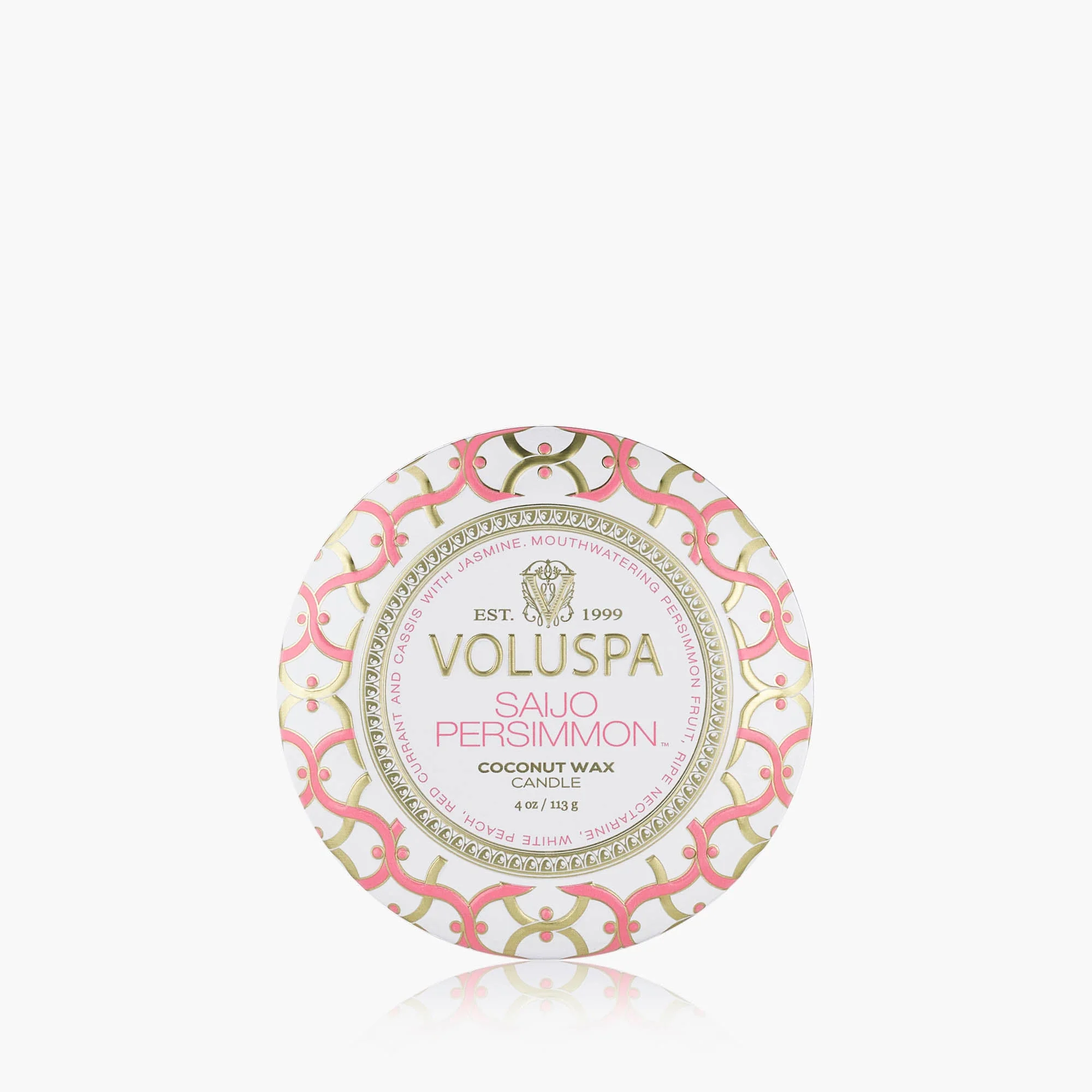 Saijo Persimmon Mini Tin Candle 
