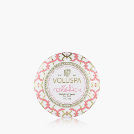 Saijo Persimmon Mini Tin Candle