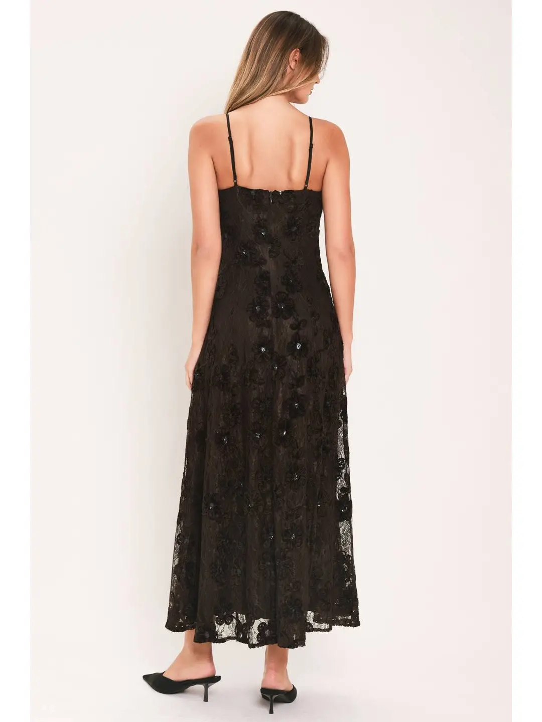 Starling Woven Dress, brown-back