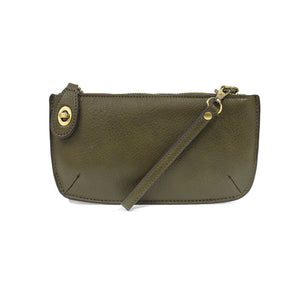 Joy Mini Crossbody Wristlet Clutch Dark Moss