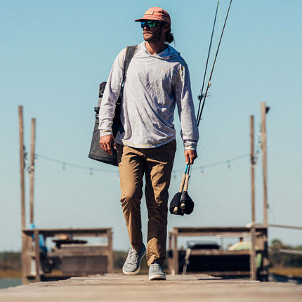 Moku Pae Men's Sneaker red ochre front styled