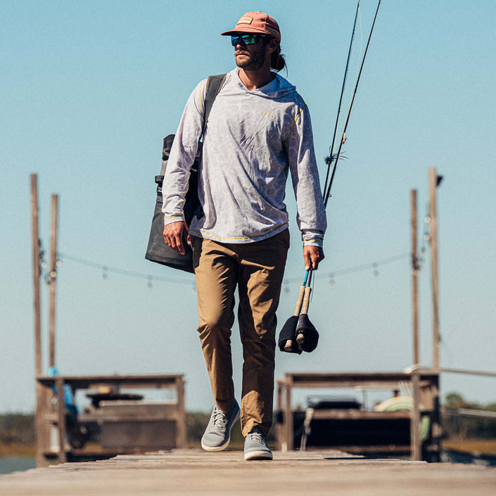 Moku Pae Men's Sneaker red ochre front styled