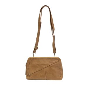 New Tan Gigi Crossbody with Woven Wrist Strap with strap