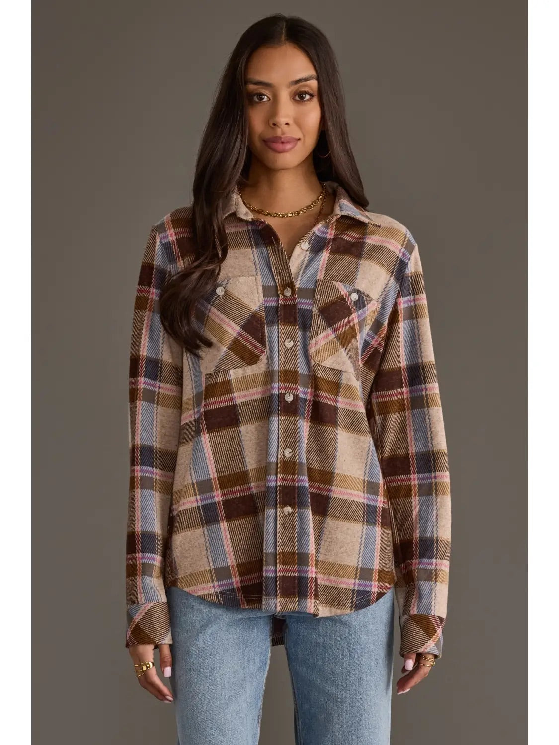 Autumns Plaid Button Up