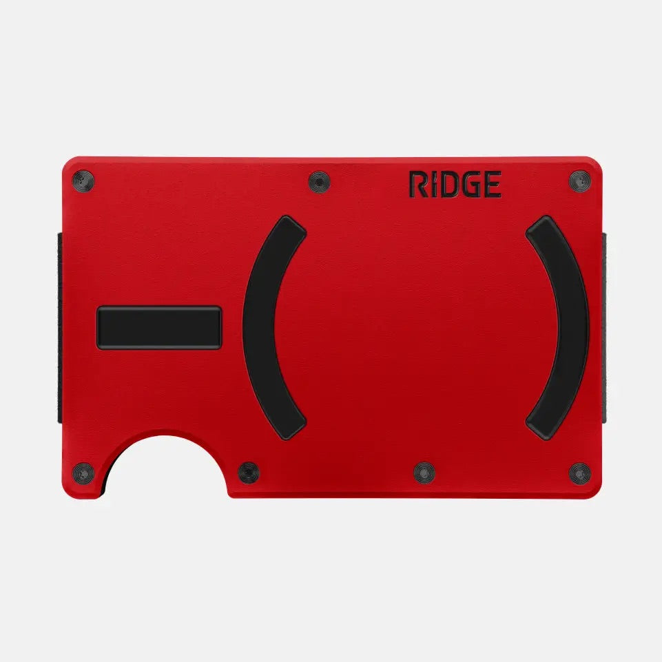 Ridge Wallet for MagSafe | Rodeo Red-Cash Strap