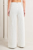 Donna striped woven pant, black/white-back