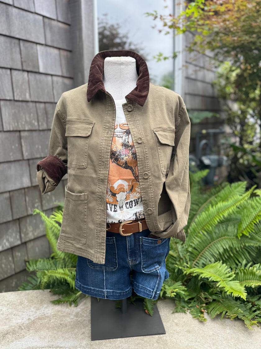 Cotton Twill Cont Barn Coat