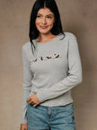 Fall Theme LS Ribbed Top