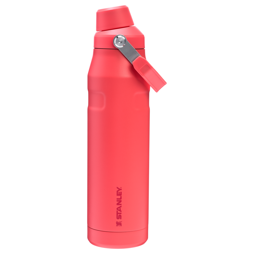 Hot Coral ICEFLOW™ BOTTLE WITH FAST FLOW LID | 36 OZ