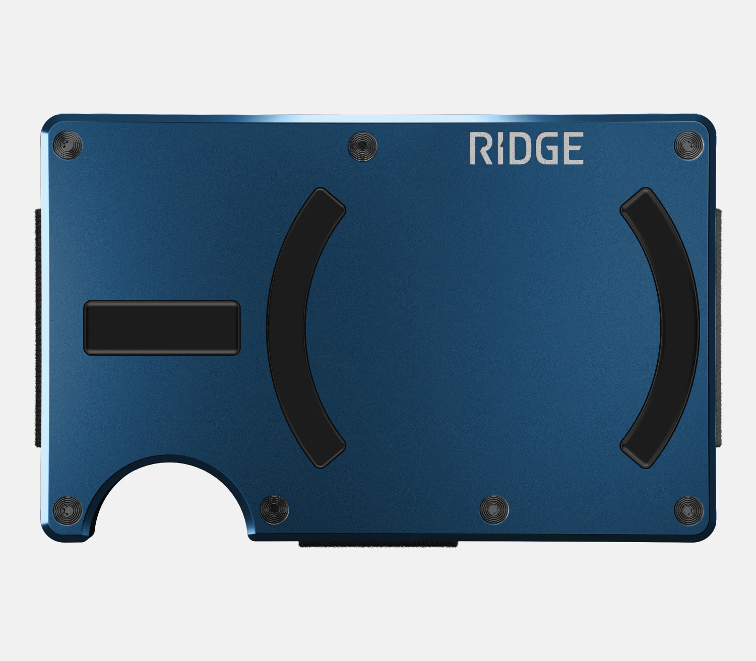 Ridge Wallet For MagSafe - Alpine Navy - Cash Strap front