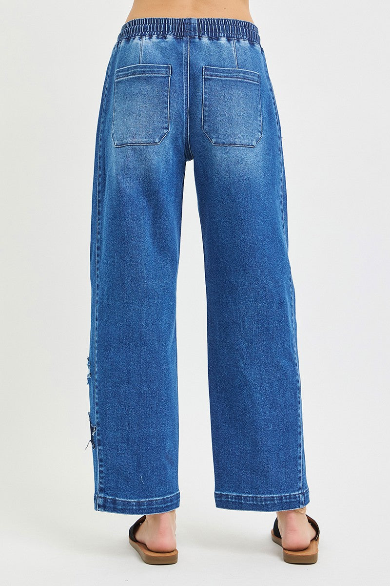  Oregon Stars Crop barrel Pant back