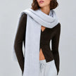 Wool Blend Solid Fuzzy Scarf