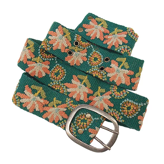 Jenny Krauss Teal in Bloom Belt