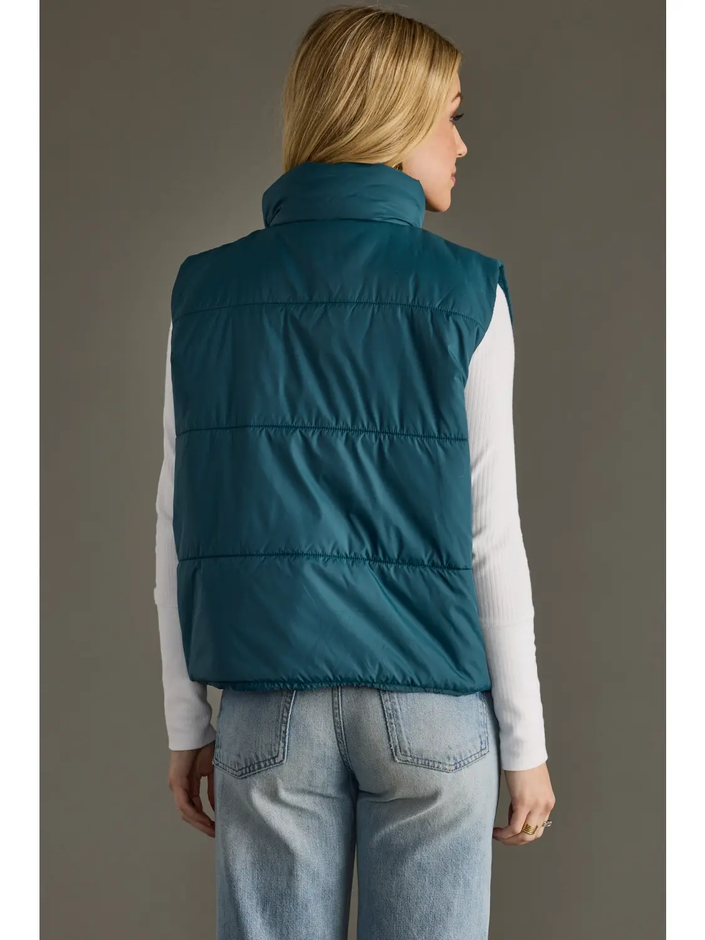 Dark Teal Vest back