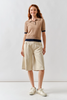 SUEDE BERMUDA SHORTS