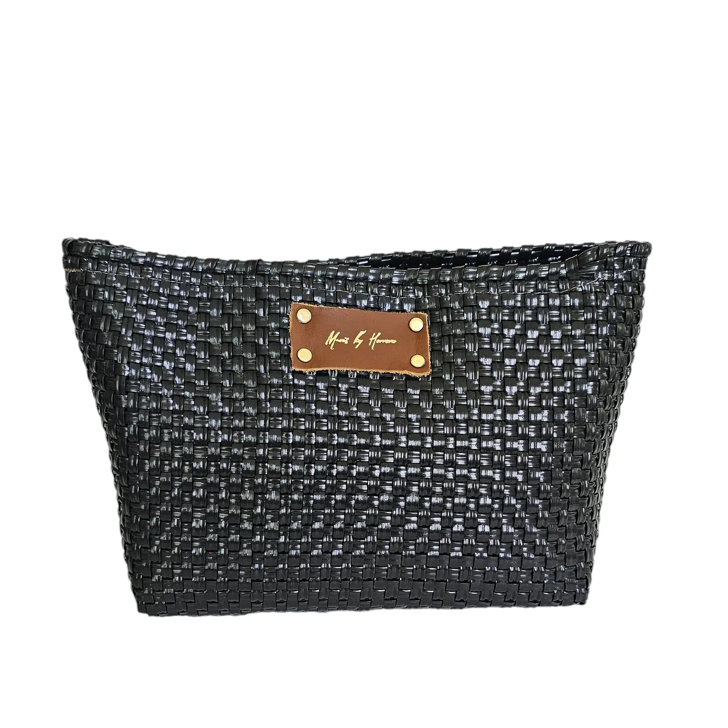 Bella Woven Clutch Black