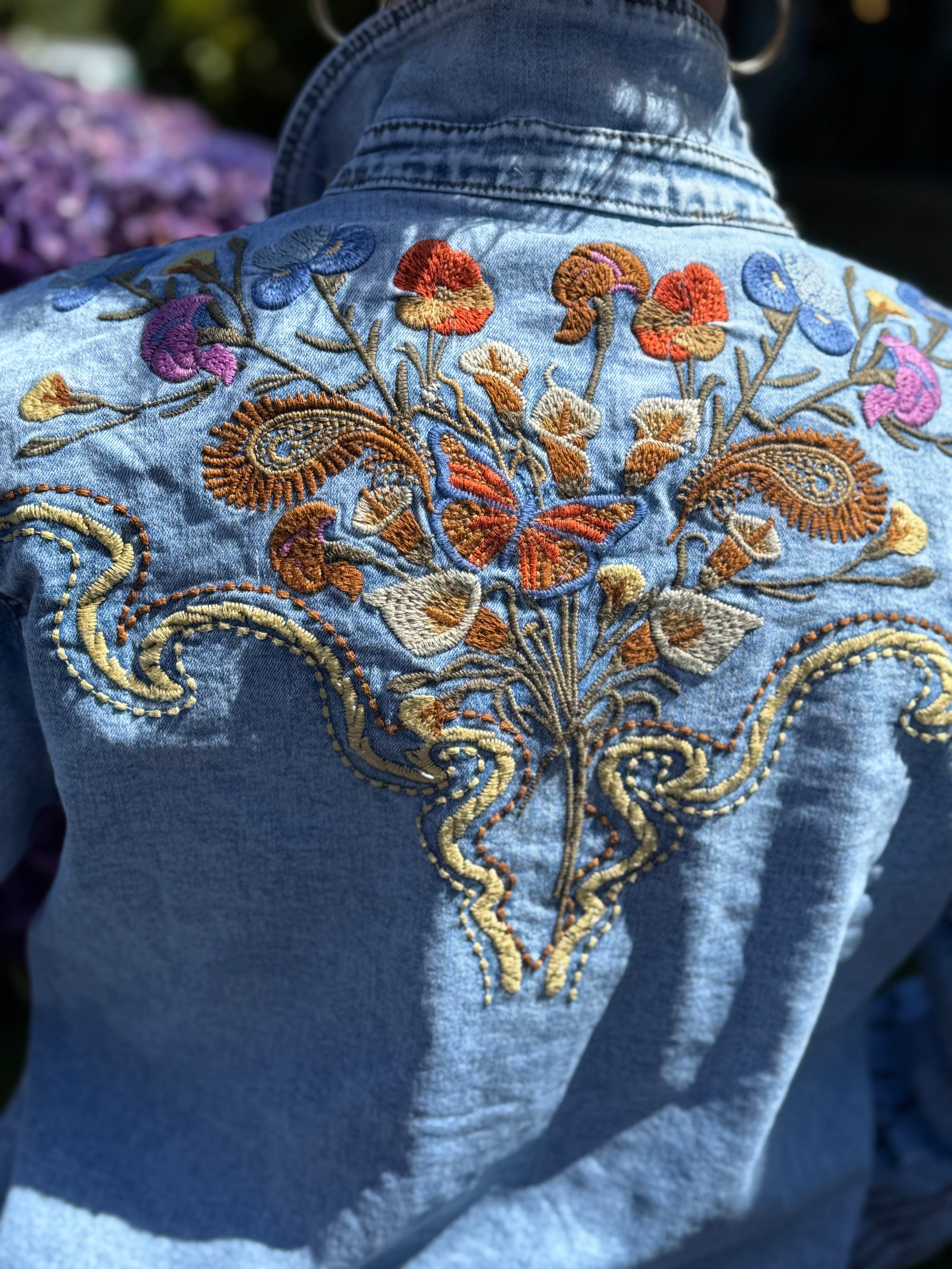 Dakota Bloom Denim Shirt