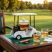 Golf Cart Decanter with 2 Glasses