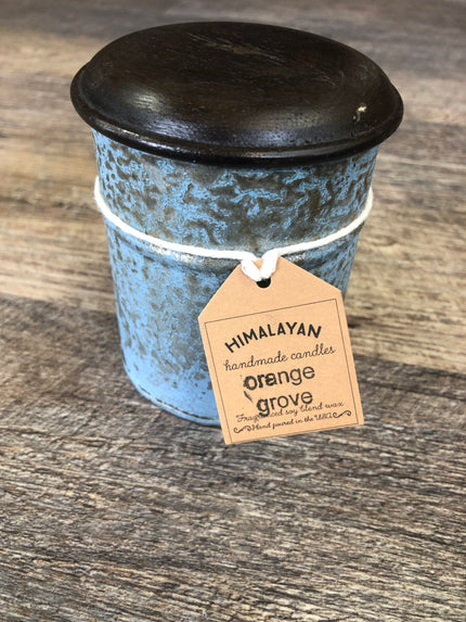 Himalayan Blue Spice Tin Candle - Orange Grove