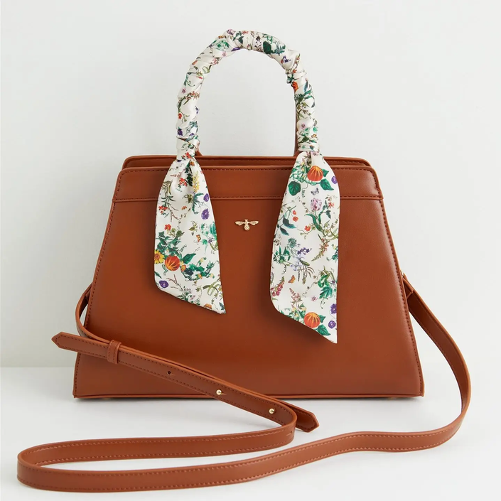 Pumpkin Tan Tote Purse front