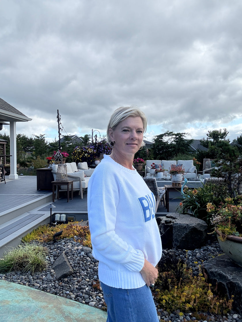 Crew Neck Beach Sweater side